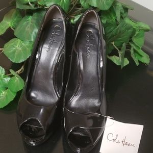 Cole Haan patent leather black heels